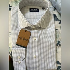 NWT The Tie Bar Check Shirt 16 34/35